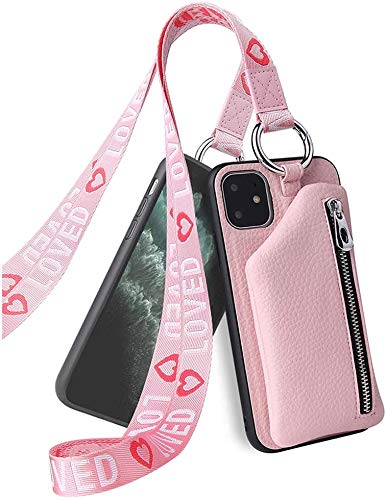 Case Wallet Case for Samsung Galaxy Note 10 with Credit Card Package Shockproof Premium PU Leather Anti-Scratch Zipper Pocket Magnetic Clasp Pink