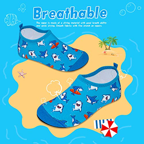 Image of WateLves Kids Water Shoes Toddler Girls Boys Barefoot Non-Slip Quick Dry Aqua Socks for Beach Swim Walking