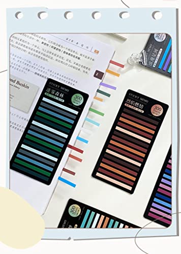 Marcador de linhas adesivo com 300 notas- design Floresta Nebulosa