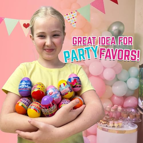 GirlZone Egg-Citing Squishy Squashy Delights, 10 Surprise Eggs for Girls with Squishy Fidget Toys to Crack Open Like Cloud Slime and Squishy Ball Unicorn in 1 Slime Set, Gift-Ready Squishy Balls Kit - Image 4