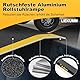 LIEKUMM 30 x 80 cm Türschwellenrampe, 300 kg Tragkraft Aluminium Auffahrrampe, Rollstuhlrampe für Treppen, Bordsteine, Stufen, Scooter, Kinderwagen, Geeignet für Höhe unter 5 cm