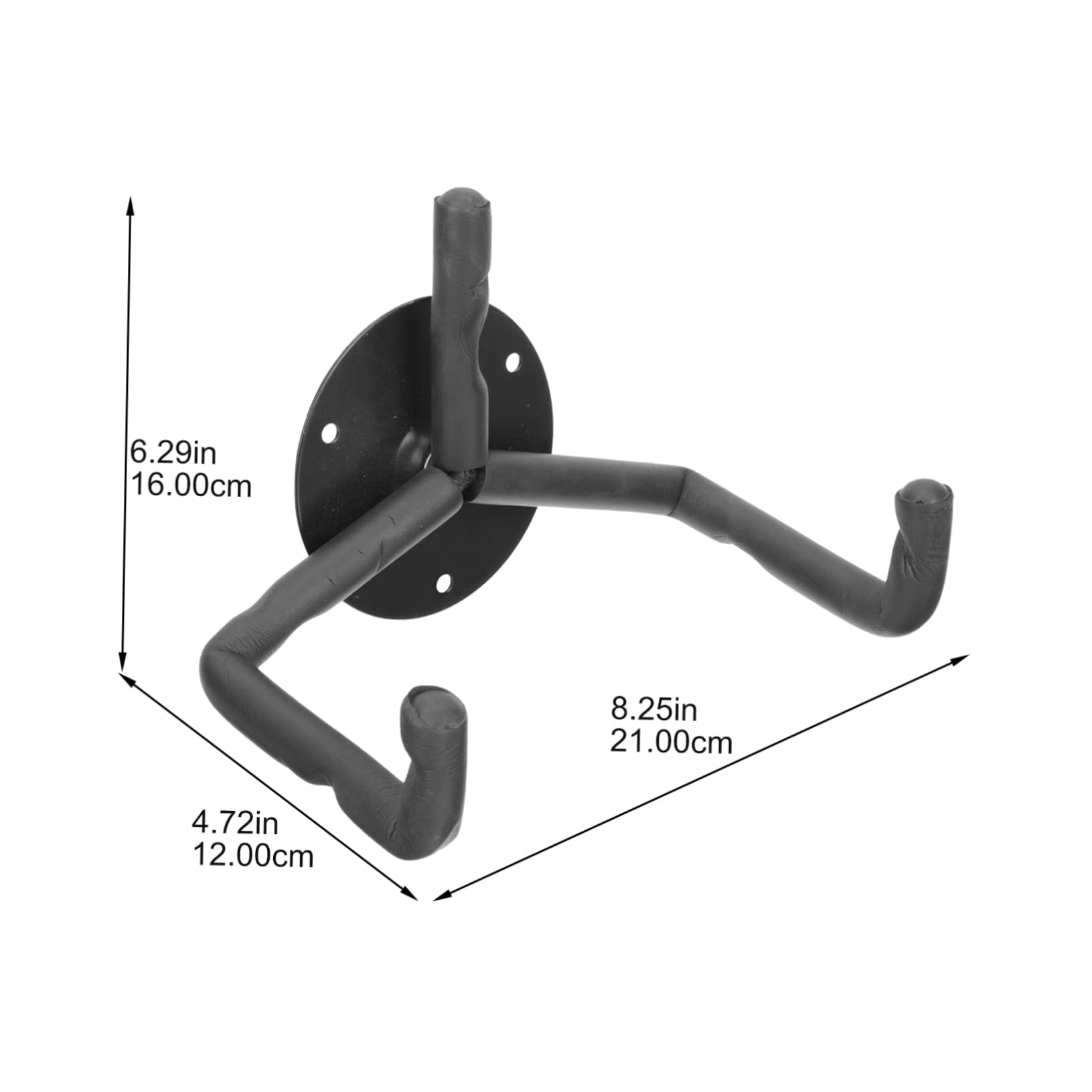 Vaguelly 1 Set Horizontal Guitar Wall Mount Premium Metal Holder for Ukulele Bass Electric Acoustic Guitars Easy Installation with Screw Kit for Displaying Stringed Instruments