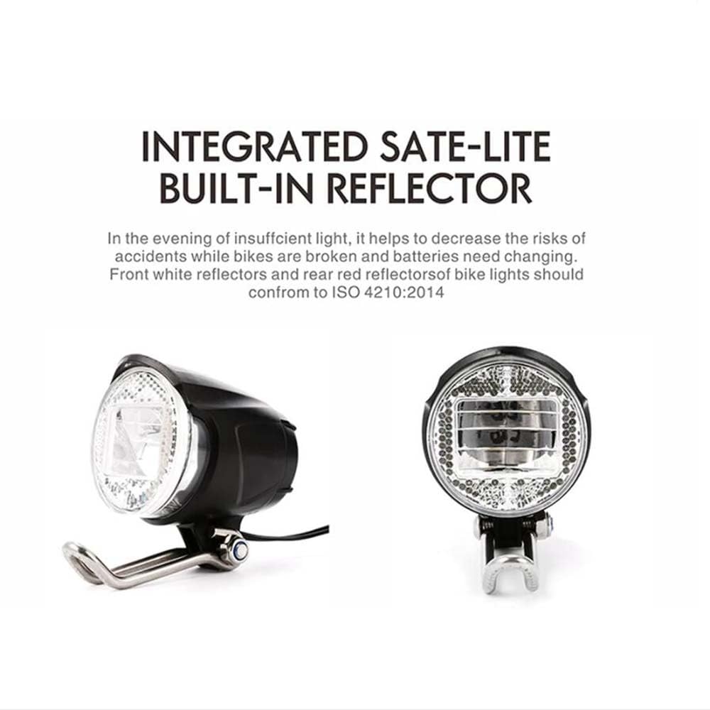 Faro a LED per Bicicletta, Luce per ebike, Luce per Bicicletta Professionale, 40 Lux, Impermeabile IPX5, Accessori per Bicicletta