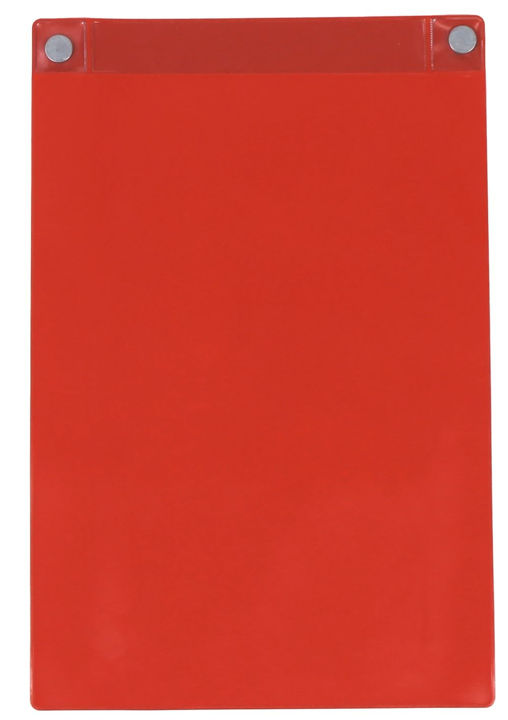 Magnettaschen A4 PVC rot Regenschutz und starken Neodym‑Magneten 10Stk | 0,3 mm PVC‑Weichfolie, zwei starke Neodym‑Magnete und Regenschutz für A4‑Einlagen