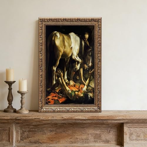 Impression toile Caravage Conversion chemin Damas decoration murale 61x91