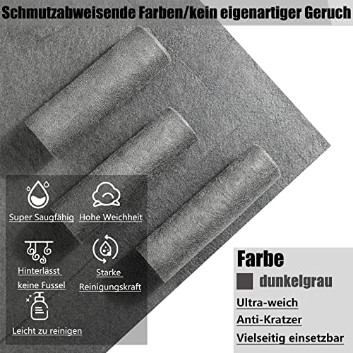 Image of Thickened Magic Cleaning Cloth (Pack of 8, 30 x 40 cm) | Thickened, reusable microfibre, lint-free, streak-free, for dishes, dust, cars