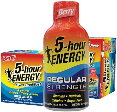 5-hour ENERGY 5 Hour Drink Shot, Berry, 12 Count