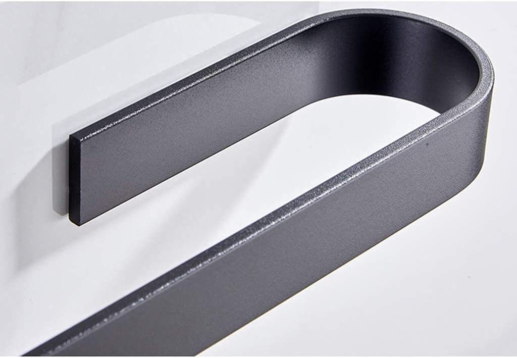 Porta Toallas Toallero De Aluminio Negro Montado En La Pared Toalleros para Cocina Baño De Baño(30cm)