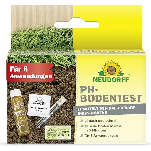 Neudorff pH-Bodentest – Zur einfachen und schnellen Ermittlung des pH-Wertes von Kulturböden und des Kalkbedarfs, 1 Set