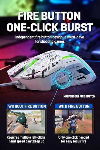 Image of Maine Game Wired USB Mouse, 2400 DPI, 4 Adjustable Levels, Silent, Factory Wholesale Sale (022, 1PACK)