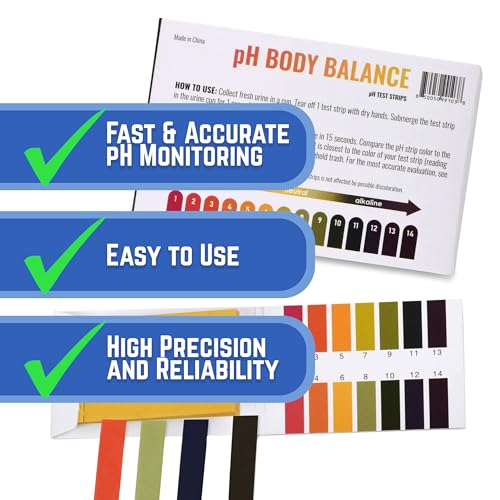 nutriEffect pH Test Strips | Discover Your Body's pH Levels | Urine Test Strips for Balanced Health | Early Imbalance Detection | 5 Packs (400 Strips)