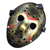 JOYFISCO Halloween Mask Horror Hockey Mask Halloween Masquerade Party Cosplay Prop Costume Mask