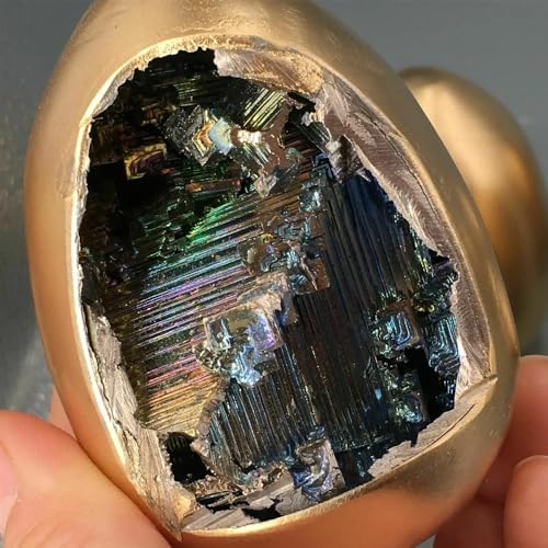 Œuf géode de quartz arc-en-ciel, le cadeau cristal idéal