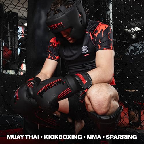 Image of Tigear Surge Pro Boxing Gloves for Men Women & Kids | Engineered Leather Muay Thai Gloves, MMA Gear, Kickboxing Heavy Bag Training and Sparring