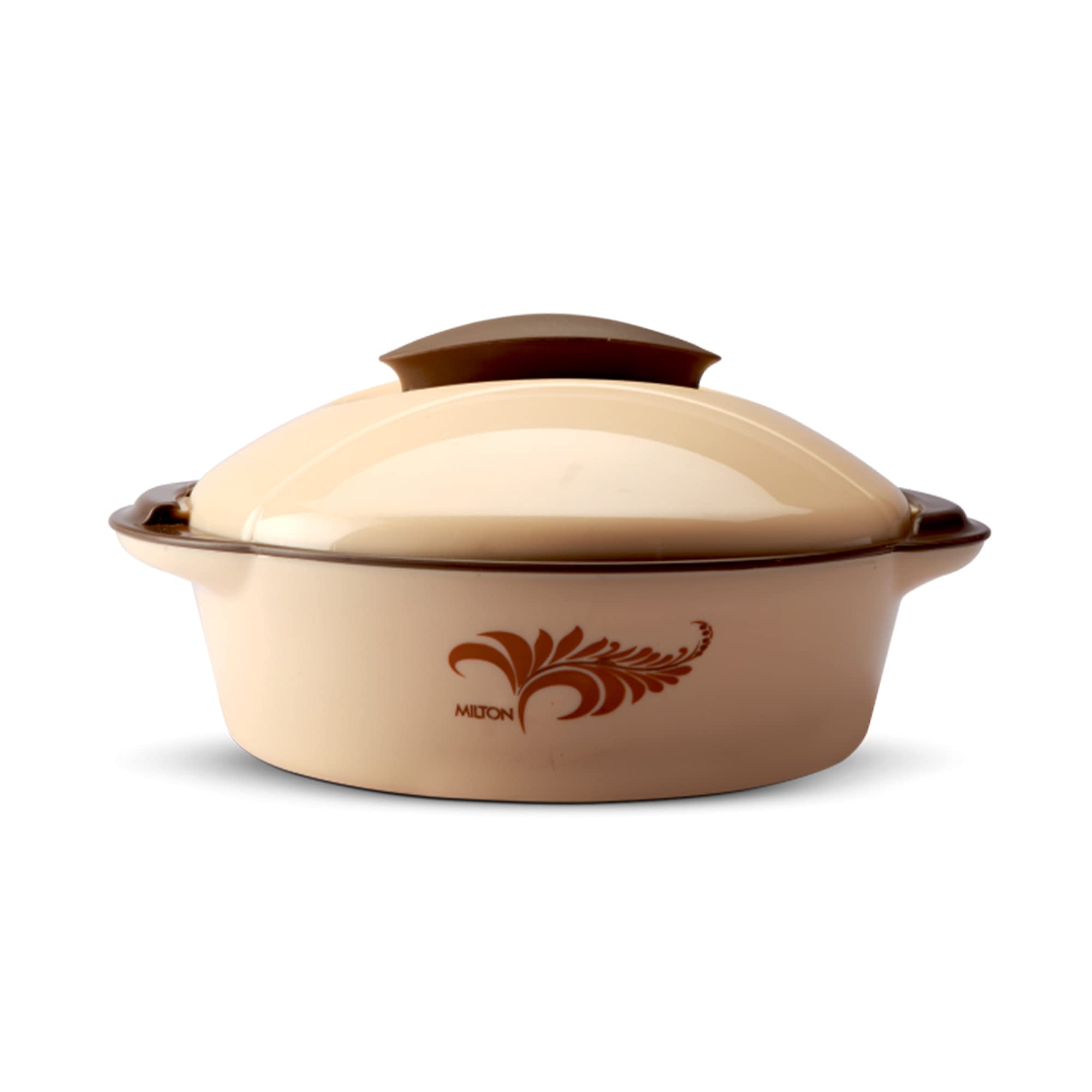 MILTON Crisp DLX 1200 Insulated Inner Steel Casserole, 1.05 litres Brown | BPA Free | Food Grade | Easy to Carry | Easy to Store | Ideal for Chapatti | Roti | Curd Maker