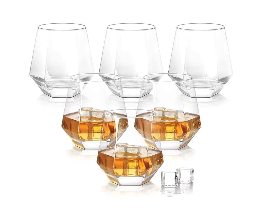 Image of European 310 ml Aquatic Glasses Set of 6 pcs - Tall Drinking Glasses for- Water, Juice, Colddrink, Mojito, Cocktail, Lead-Free, Perfect for Home, Restaurants and Parties an