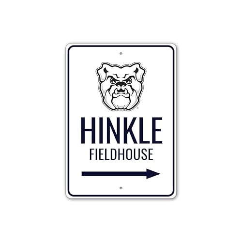 Hinkle Fieldhouse Butler Bulldogs Arena Arrow Sign - 8" x
