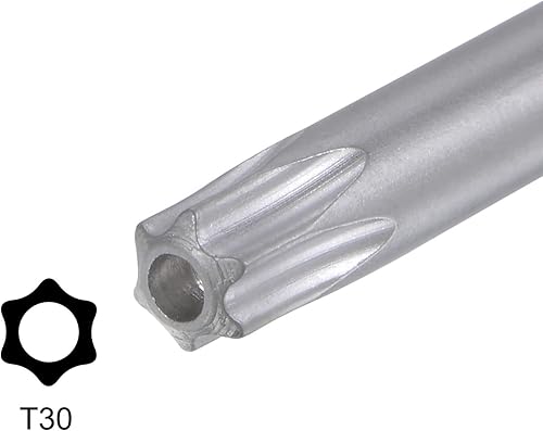 Miniatura 10 de T20 a prueba de manipulaciones Torx Star Key Bit Llave en forma de L 4.57 "Brazo largo Herramienta de mano de acero de alto carbono para