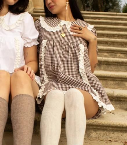 Image of ROAONOCOMO Women Floral Pajama Set Ruffle Puff Sleeve Peplum Shirt Coquette Pj Set Bow Babydoll 2 Piece Shorts Outfit