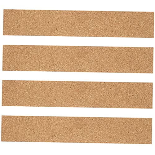 Gogogmee 4Pcs Self Adhesive Cork Strips for Photo Wall Decorative Bulletin Board Strips for Office and Home for Memos and Photos Stylish Wall Decoration Easy to Install