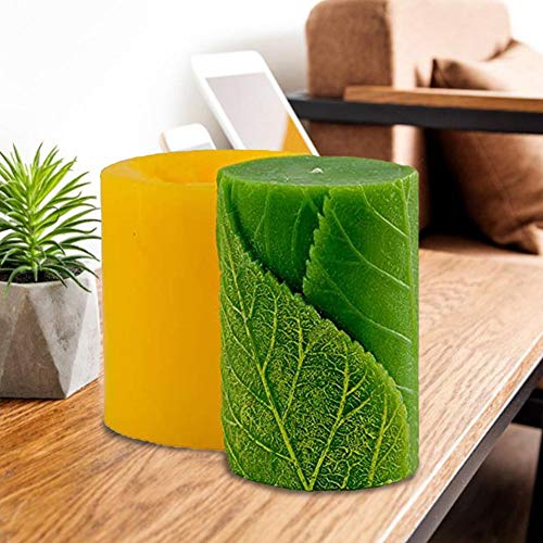 3D Silikonform,zylindrische blatt silikonform für die Herstellung von Kerzen,Aromasteinen,Schokolade,Seife,Kerzenform 3D… – Bild 4