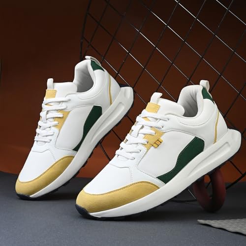 Image of Cruiser Men's Sneakers | Multi-Color Casual Lace Up Shoes for Men | Trendy Chunky Thick Sole Retro Trainer with Color Block |Perfect for Casual,College,Gym,Running, Outdoor,Travel & Street Style(2660)