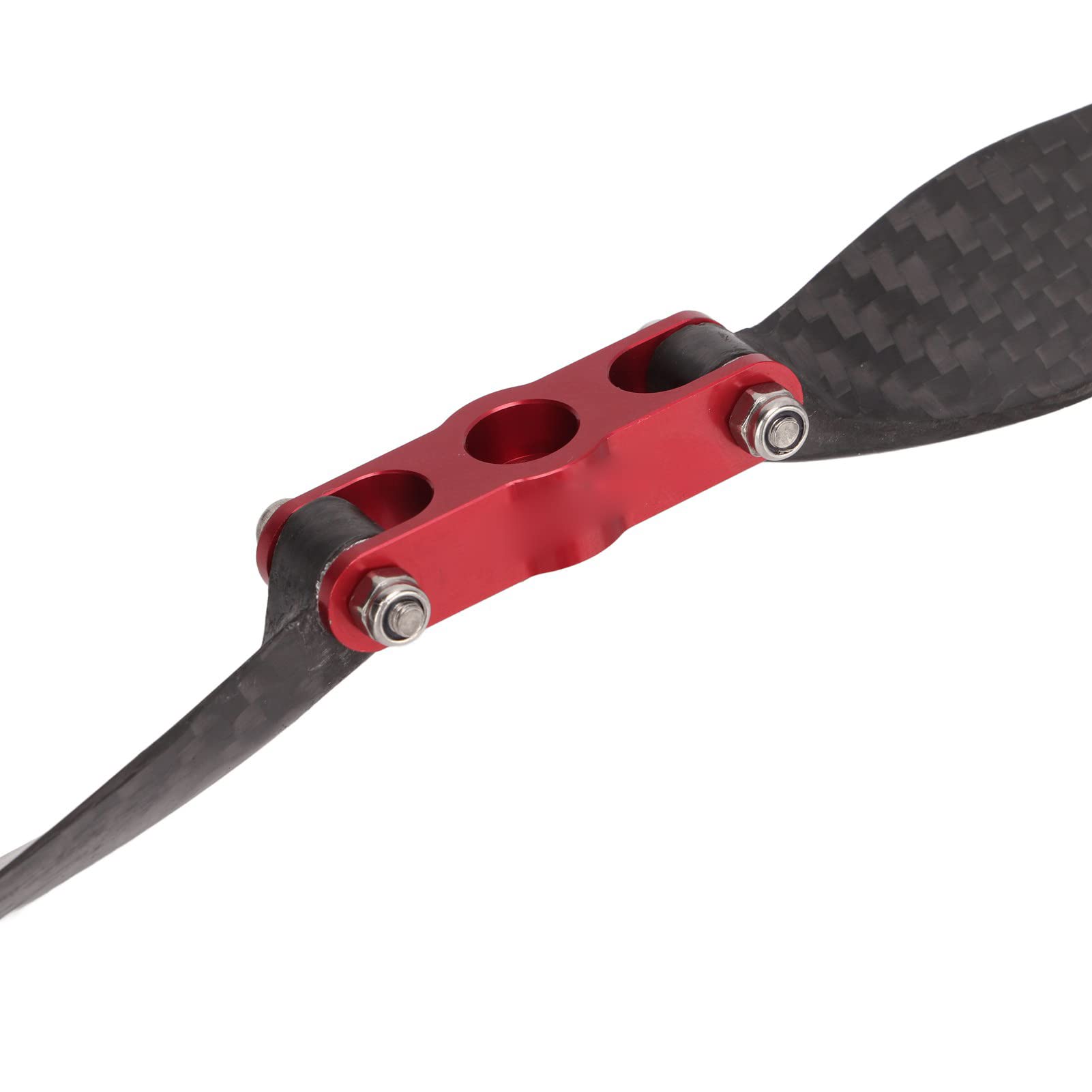 plplaaoo Hélices de avión RC Cuchillas Plegables de Fibra de Carbono Diseño aerodinámico de Alta eficiencia para Modelos de ala Fija Ajuste Universal 365 mm de Longitud Anillo Adaptador de