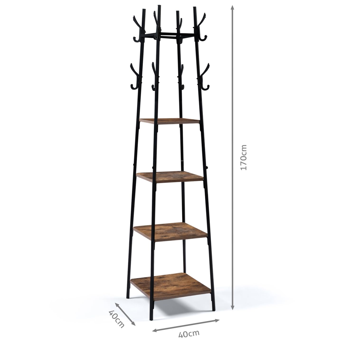 IDMarket - Porte-manteau TIANO design industriel