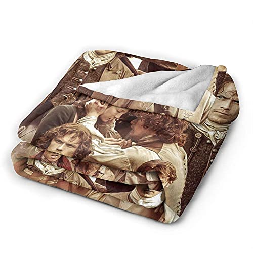 Outlander Jamie Fraser - Manta de franela suave y cálida para sofá, oficina, picnic, viajes, mejor amigo, regalos conmemorativos de cumpleaños para niños y adultos, 60 x 50 pulgadas