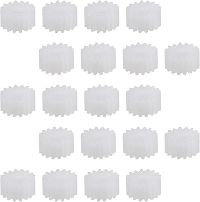 30Pcs Plastic Gears 16 Teeth Model 162A Reduction Gear Plastic Worm Gears for RC Car Robot Motor,Aicosineg