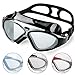 Winline Gafas de Natación Profesional Anti Niebla Hermético Ajustable Gafas de Natación para Adultos para Hombres Y Mujeres (Fullblack/Tinted Lens)