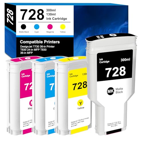 Cartouche HP728 Magenta pour imprimer vos plans sur le traceur DesignJet T730