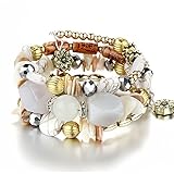 Vintage Bracelet Set - Beach Bangle Bracelet Charm Stretch Bracelet