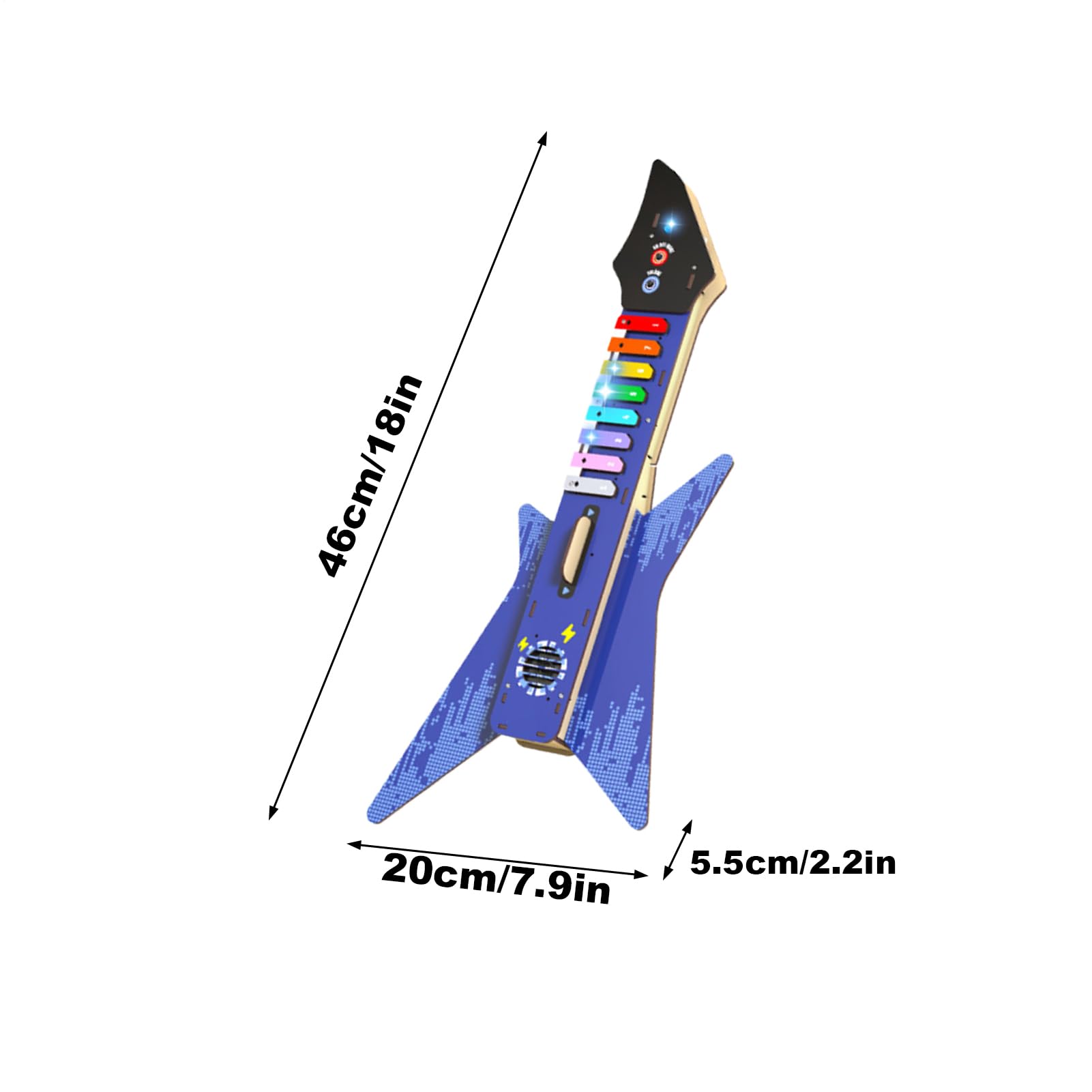 Zestaw do Budowy Gitary Puzzle Model Instrumentu Muzycznego Rękodzieło