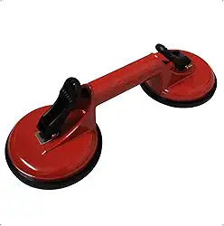 Ventosa Dupla Em Aluminio Para Vidros Espelhos Pisos Madeira Porcelanatos