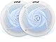 Pyle Outdoor Lautsprecher, Aussenlautsprecher Wasserfest, 240W- Marine Lautsprecher mit LED Lichtern- für Sommerfahrten mit Offroader, Boot, UTV, ATV, RV Auto & Golf Cart, Outdoor Speaker- Flach