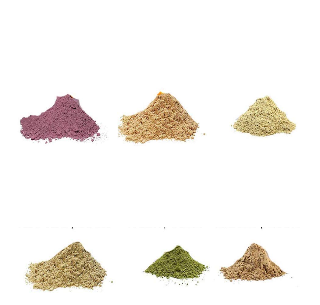 YOGI’S GIFT – Celebrating health Ayurvedic Skin Care Sampler | Six Powders in One Pack | Aloe vera, Rose petal, Wild Turmeric, Licorice, Neem & Orange Peel Powders 1oz Each | Soap Making Ingredient