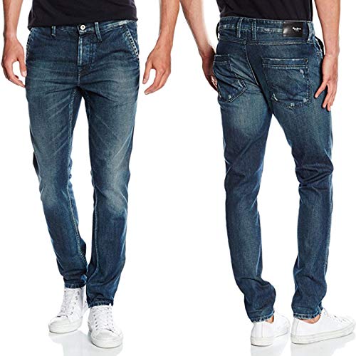 Pepe Jeans Denbigh, Hombre, Azul (Denim 000-f45), W32/L32 (Talla del fabricante: 32)