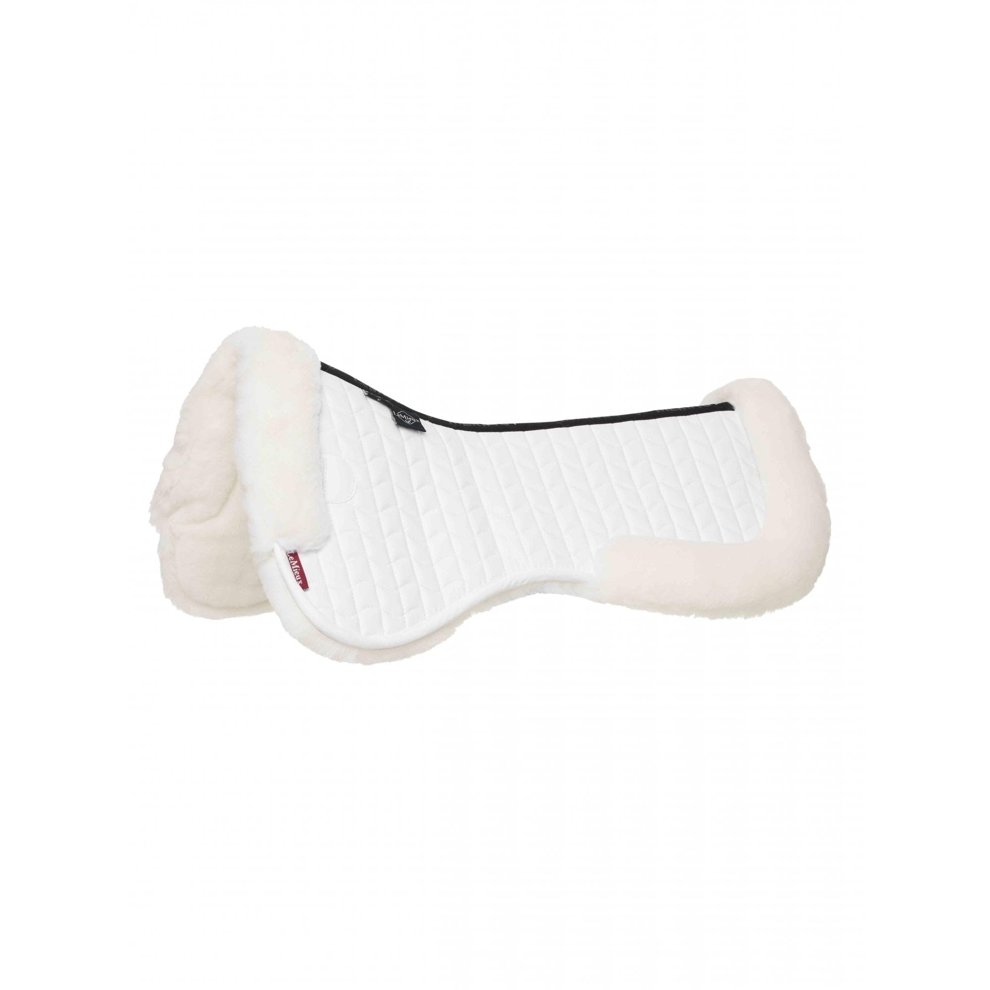 LeMieux Merino+ Dressage Half Pad - White/White Large