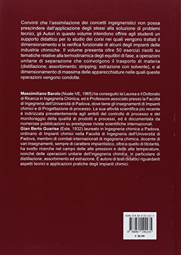 Esercizi di impianti chimici. Distillazione