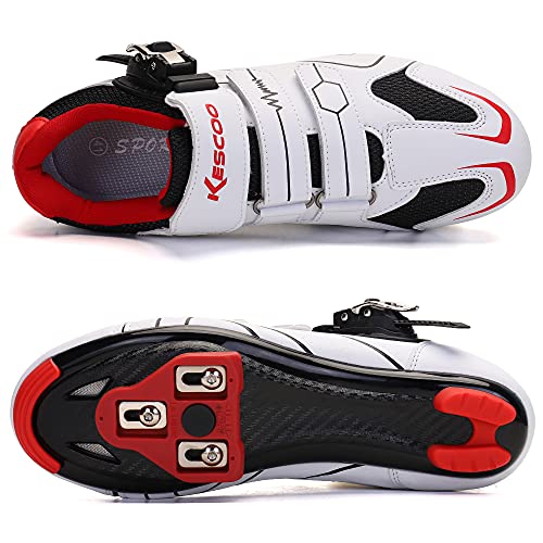 Image of Unisex Cycling Shoes Compatible with pelaton Indoor Road Bike Riding Shoes for Men and Women Delta Cleats Clip Outdoor Pedal