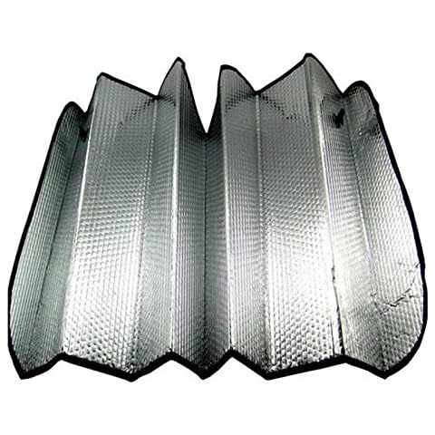 Car Front Windscreen Sunshade, Applied Foldable Car Windshield Visor Cover Front Window Shield Cover for Universal Cars Block Front Rear Window Sun Shade (Silver) Cover