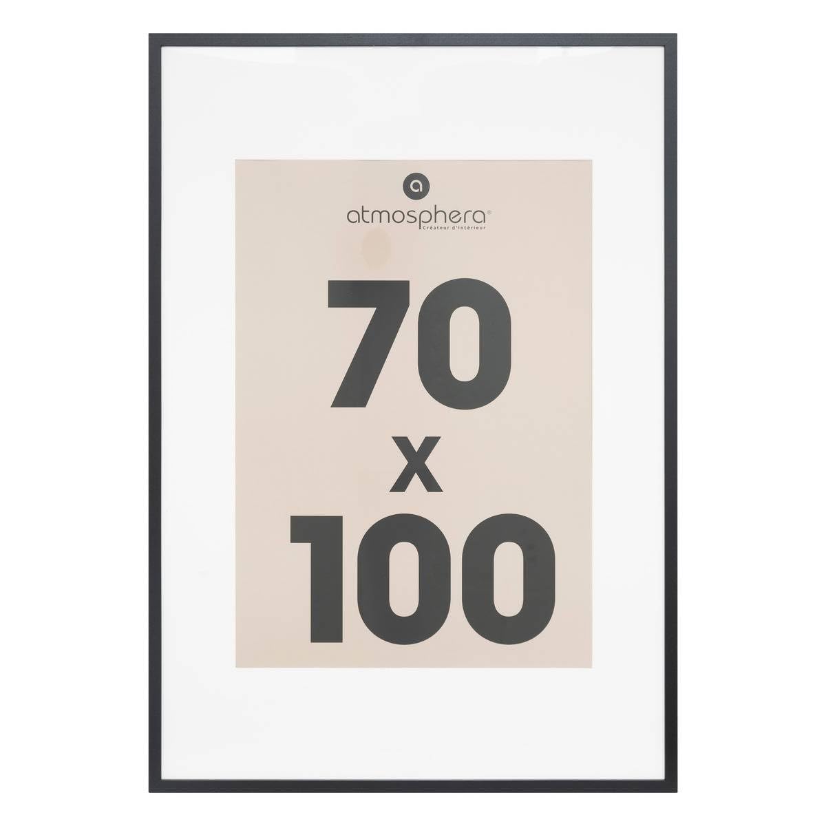 ATMOSPHERA CREATEUR D'INTERIEUR Marco de fotos Manu 70 x 100 cm negro caja expositor