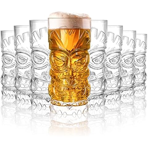 Hacaroa 8 Stück 482 ml Kunststoff-Tiki-Becher Cover