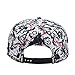 Quanhaigou Red Dancing Stars Snapback,Fashion Graffiti Baseball Cap Black Flexible Arrow Plain Adjustable Hats, Black Red White, One Size