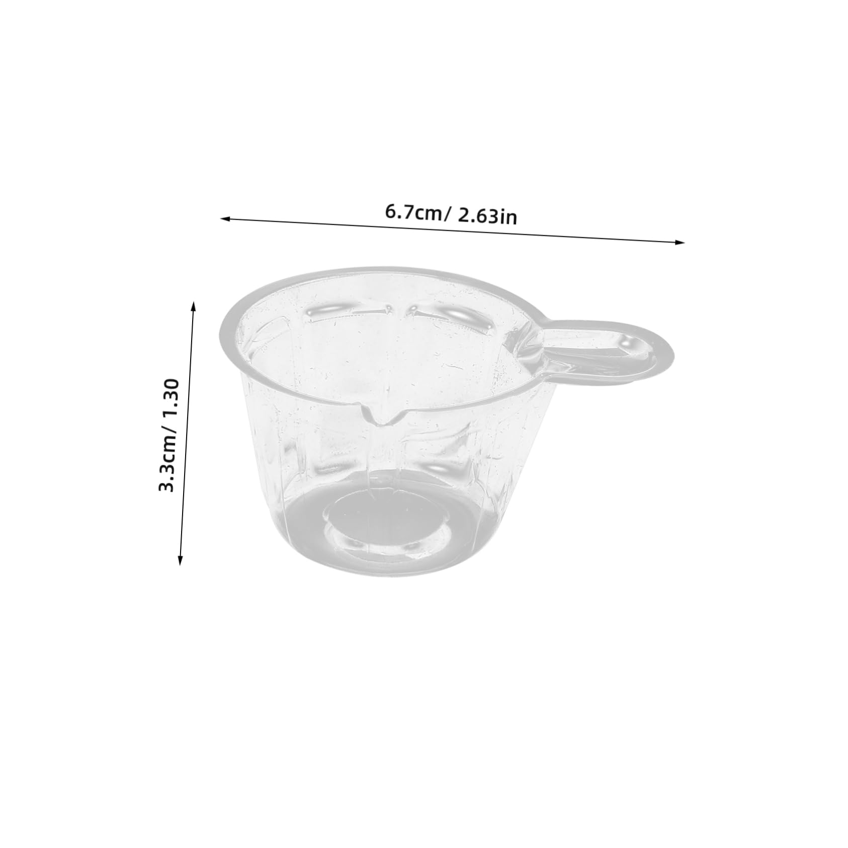 KONTONTY 100pcs Pigment Mixing Cups Reusable Plastic Stir Cups for DIY Epoxy Crafts