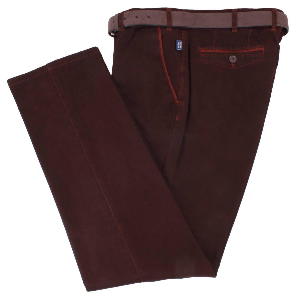 Bruhl Men's Red Venice B Turn Autumn Weight Chinos - W38 L30