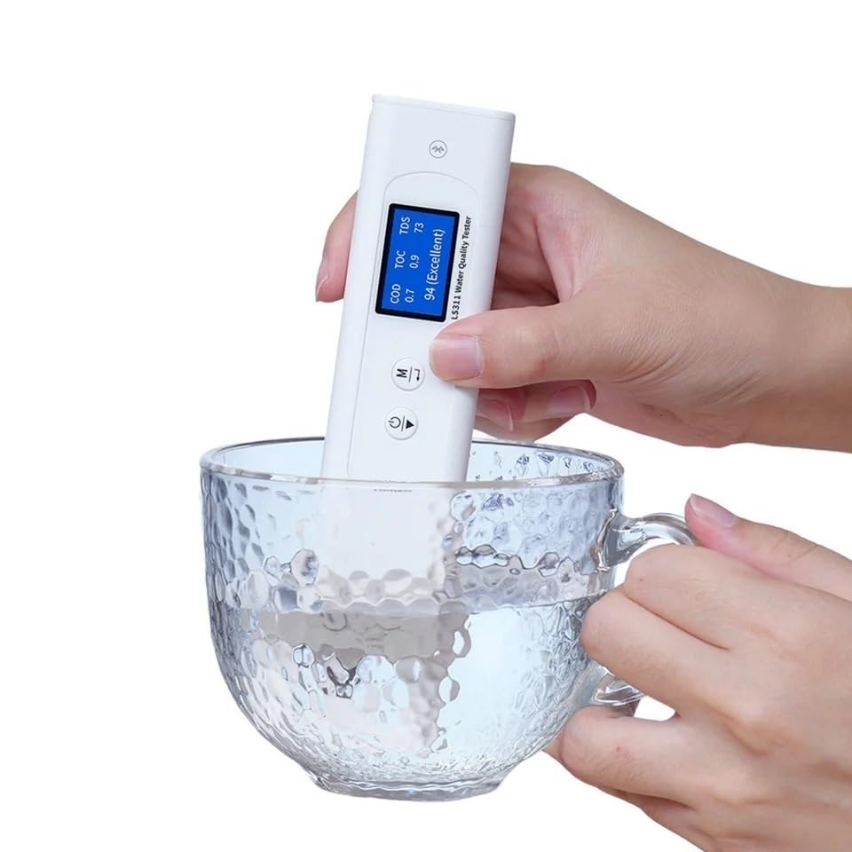 Tester della qualità dell'Acqua 9 in 1, misuratore di Temperatura specifico della salinità Digitale cod Toc TDS EC per l'acqua del Rubinetto dell'acquario