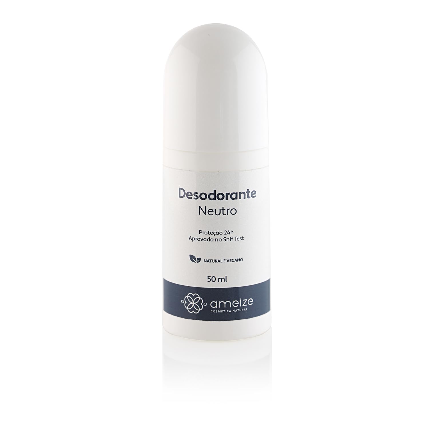 Desodorante Roll On 50 ml Sem Perfume Sem Cloridrato de Alumínio Natural Vegano Ameize