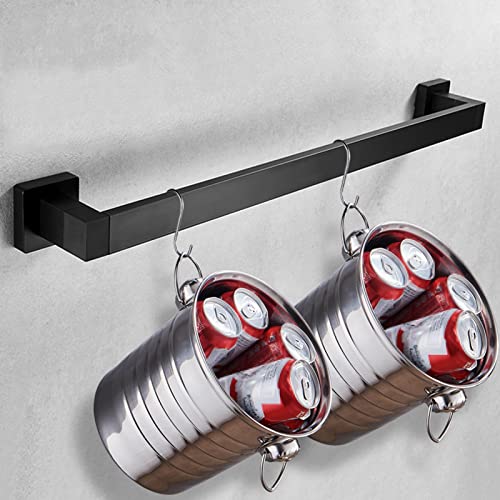 Barre de serviette noire pour salle de bain moderne - 4